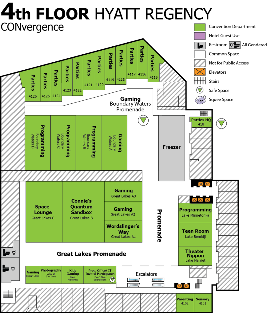 Fourth Floor map