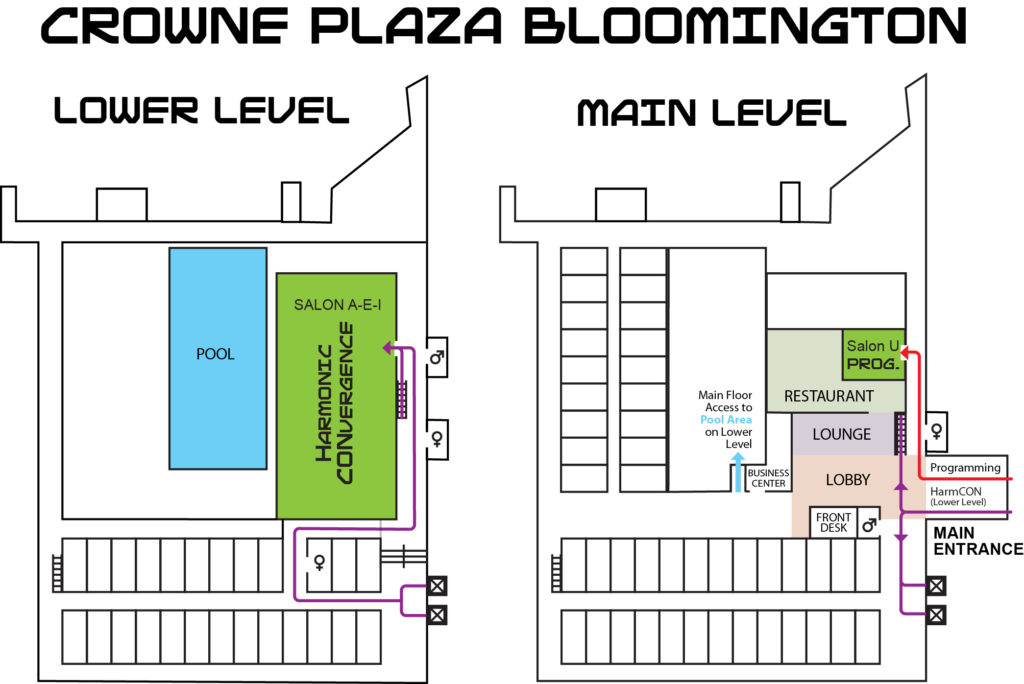 CVG Map 2016 - Crowne Plaza | CONvergence Convention